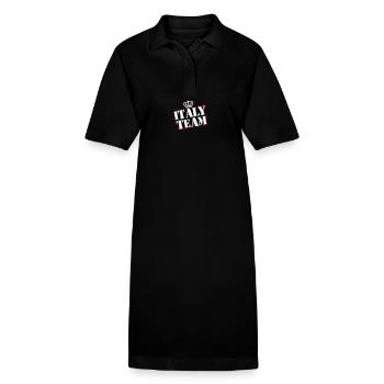 Italy Team - Stanley/Stella PAIGER Organic Women’s Polo Dress - black - Front