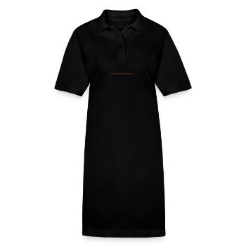Line dashed - Stanley/Stella PAIGER Organic Women’s Polo Dress - black - Front