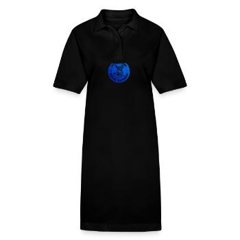 Esel Apres Ski Team Spruch - Stanley/Stella Frauen Bio-Polokleid PAIGER - Schwarz - Vorne