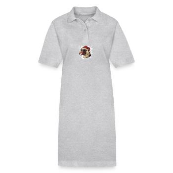 Harpie oiseau Noël drôle - Robe polo bio PAIGER Stanley/Stella Femme - noir - Devant