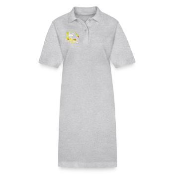 Red Panda Surprise - Stanley/Stella PAIGER Organic Women’s Polo Dress - black - Front