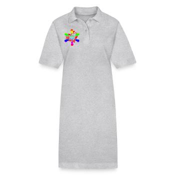 Acoustic Guitar Rainbow - Stanley/Stella PAIGER Organic Women’s Polo Dress - black - Front