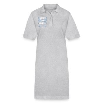 Homeschool Proud Homeschool Mom - Stanley/Stella PAIGER Organic Women’s Polo Dress - black - Front