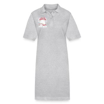 I Love My Shiba Inu To The Moon And Back - Stanley/Stella PAIGER Organic Women’s Polo Dress - black - Front