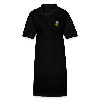 Beer - Stanley/Stella PAIGER Organic Women’s Polo Dress - black - Front