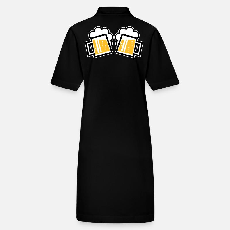 2 Bavarian Beer Mugs To Toast (Ale / 3C) Stanley/Stella PAIGER Organic Women’s Polo Dress