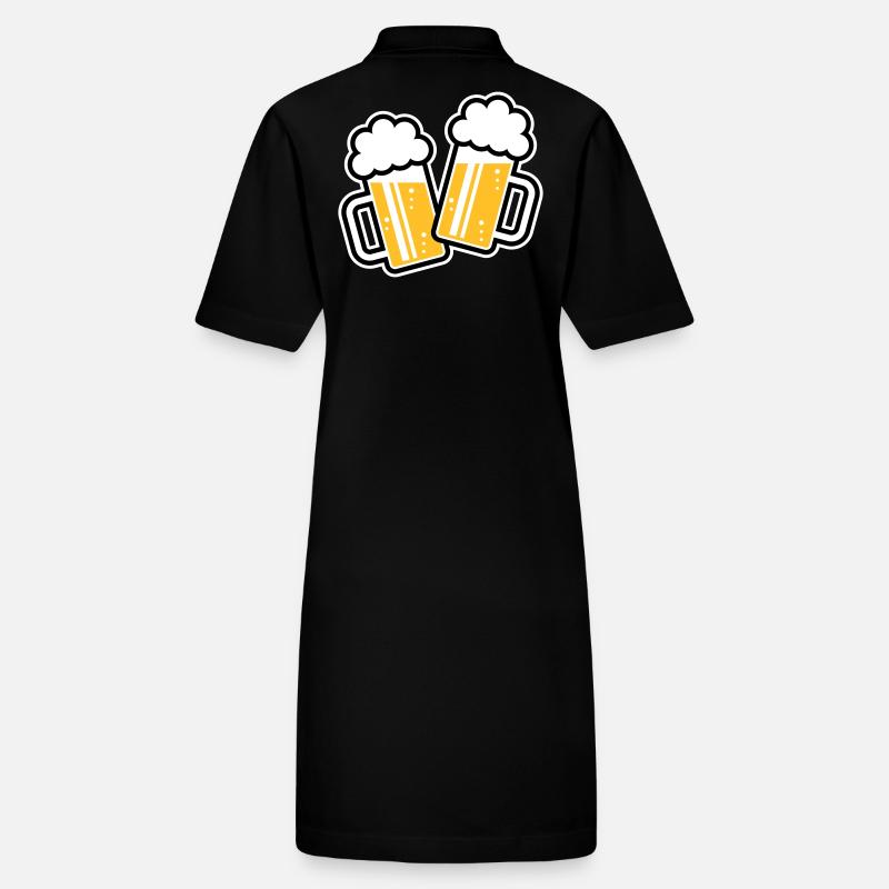 2 Bierkrüge Stoßen An, Prosit! (Bier Maßkrüge 3C) Stanley/Stella Frauen Bio-Polokleid PAIGER