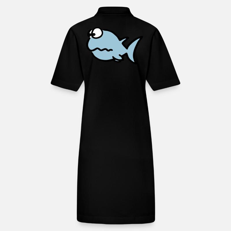 Puzzled fish Stanley/Stella Frauen Bio-Polokleid PAIGER