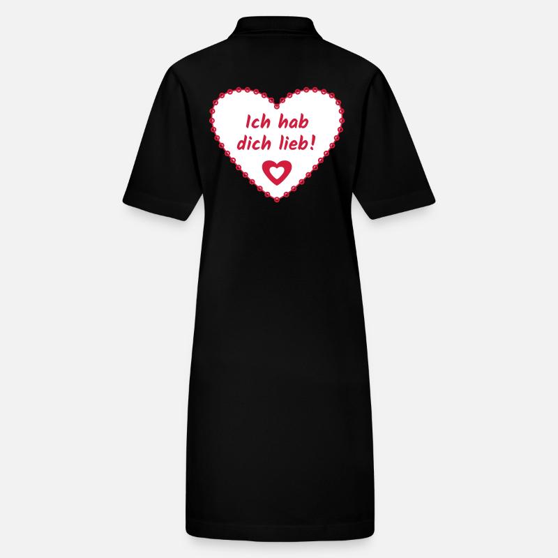Coeur en glaçage Robe polo bio PAIGER Stanley/Stella Femme
