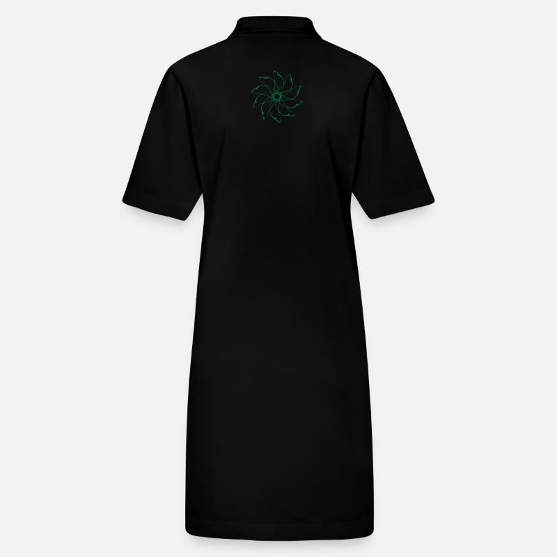 flower | Wind turbine | Mandala | Pattern Vectorgraphic Stanley/Stella PAIGER Organic Women’s Polo Dress