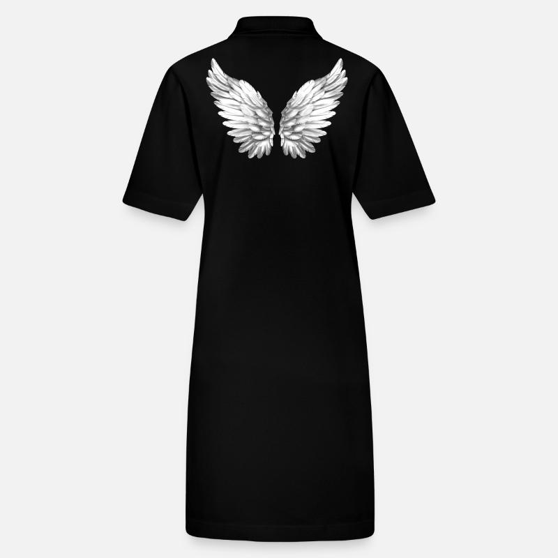 Ailes angéliques ailes anges aile blanc blanc Robe polo bio PAIGER Stanley/Stella Femme