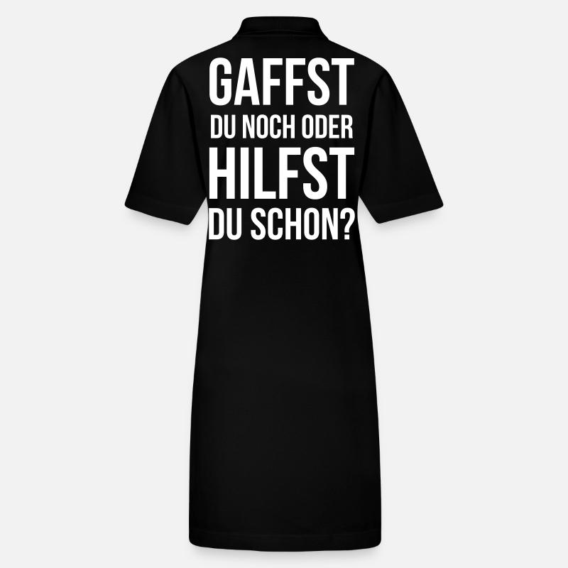 Gaffst du noch oder hilfst du schon? - Stanley/Stella Frauen Bio-Polokleid PAIGER - Schwarz