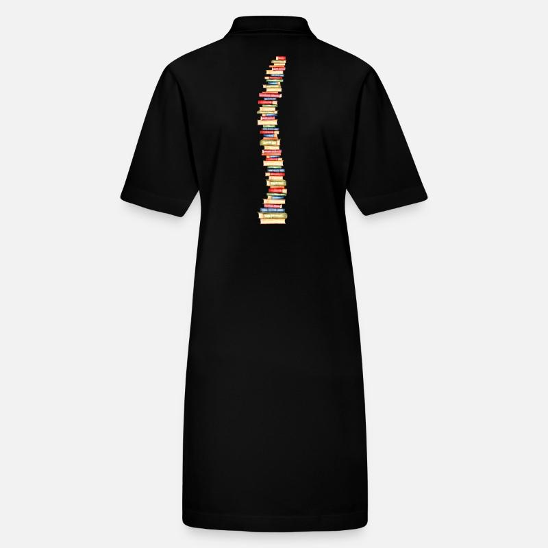 Books spine backbone bookworm Stanley/Stella PAIGER Organic Women’s Polo Dress