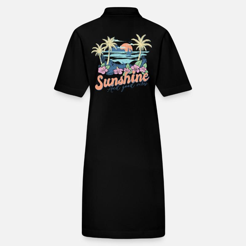 Sunshine And Great Vibes Summer Stanley/Stella PAIGER Organic Women’s Polo Dress