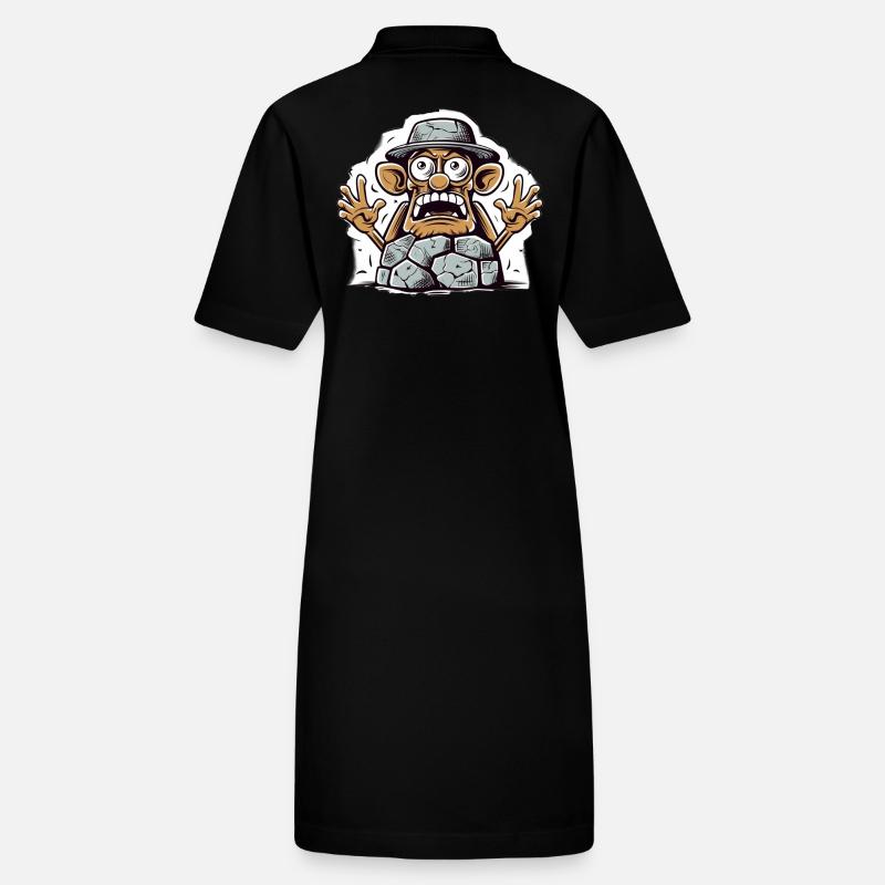 Comicischer Steinbrecher Cartoon Stanley/Stella Frauen Bio-Polokleid PAIGER