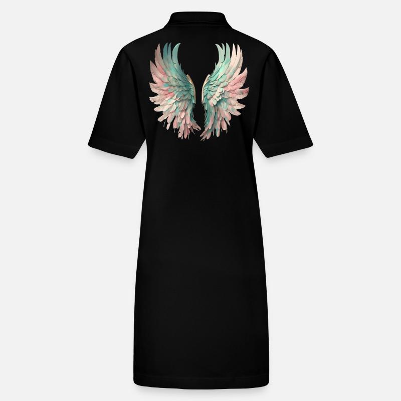Ethereal Pastel Wings Stanley/Stella PAIGER Organic Women’s Polo Dress