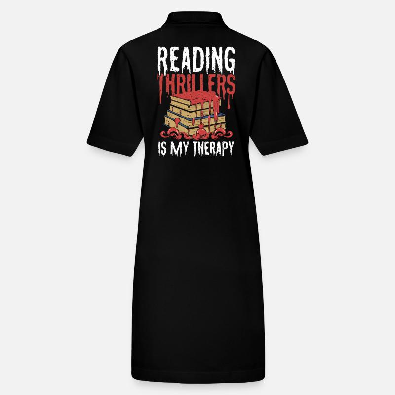 Reading Thrillers Is My Therapy Stanley/Stella Frauen Bio-Polokleid PAIGER