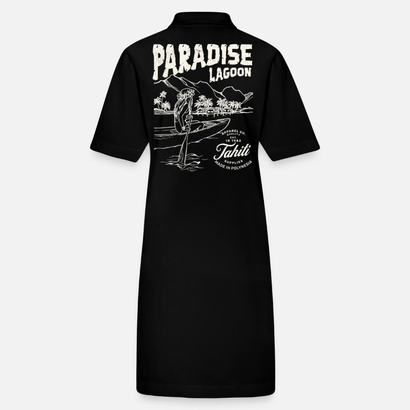 Paradieslagune Illustration Stanley/Stella Frauen Bio-Polokleid PAIGER