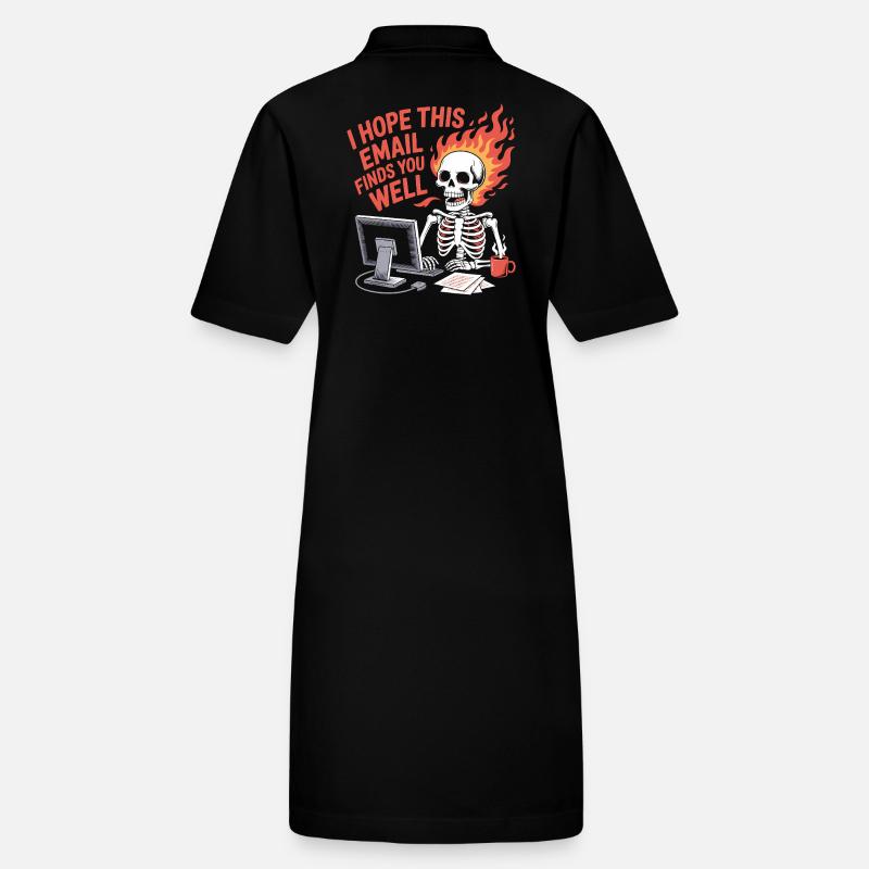 Ich hoffe, diese E-Mail kommt bei dir gut an - Lustiges T-Shirt Stanley/Stella Frauen Bio-Polokleid PAIGER