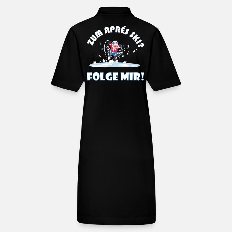 Pour l’après-ski ? Suivez-moi! – Drôle de dicton d’hiver Robe polo bio PAIGER Stanley/Stella Femme