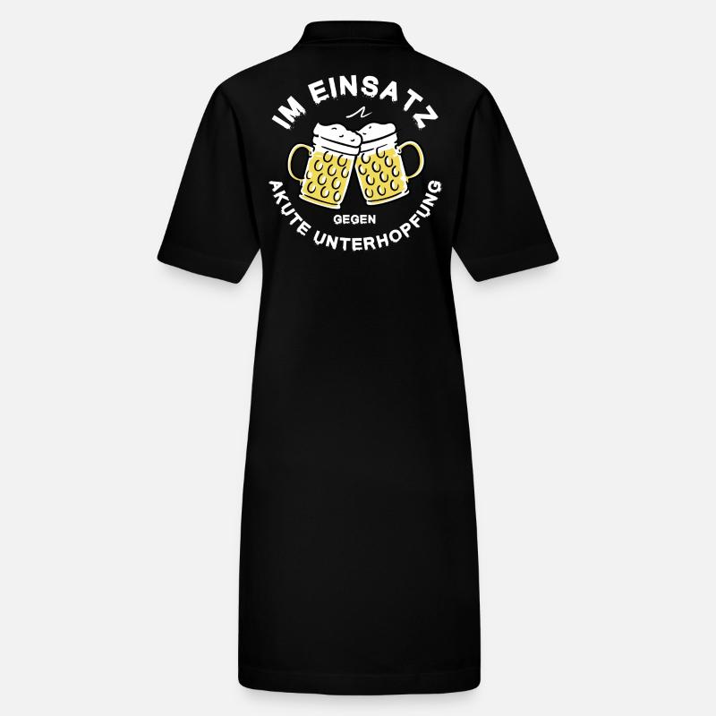 Im Einsatz gegen Unterhopfung Bier Spruch lustig Stanley/Stella Frauen Bio-Polokleid PAIGER