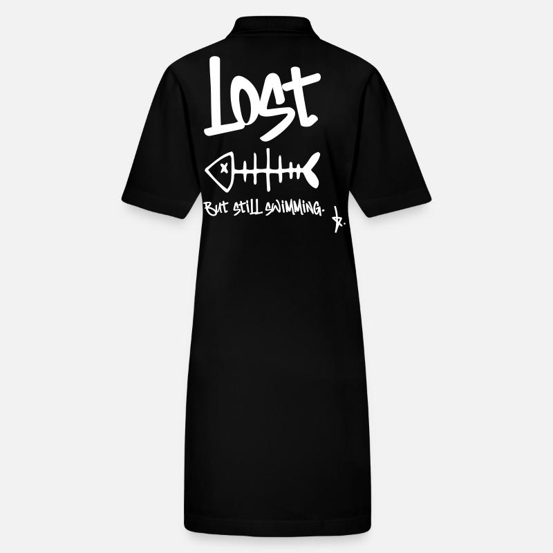 LOST – Mais je nage encore | Conception en arête de poisson Robe polo bio PAIGER Stanley/Stella Femme