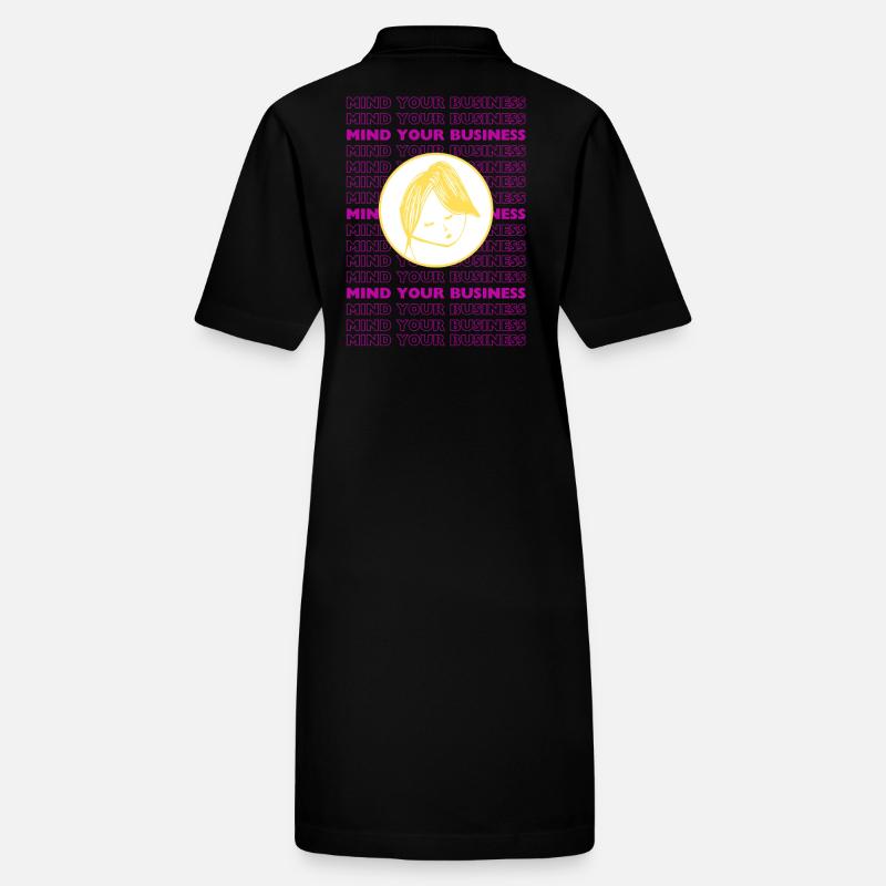 Occupez-vous de vos affaires – Minimal sarcastique de design Robe polo bio PAIGER Stanley/Stella Femme