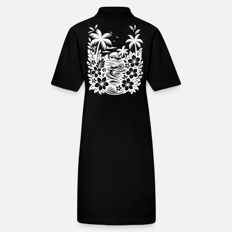 Beach white Stanley/Stella PAIGER Organic Women’s Polo Dress