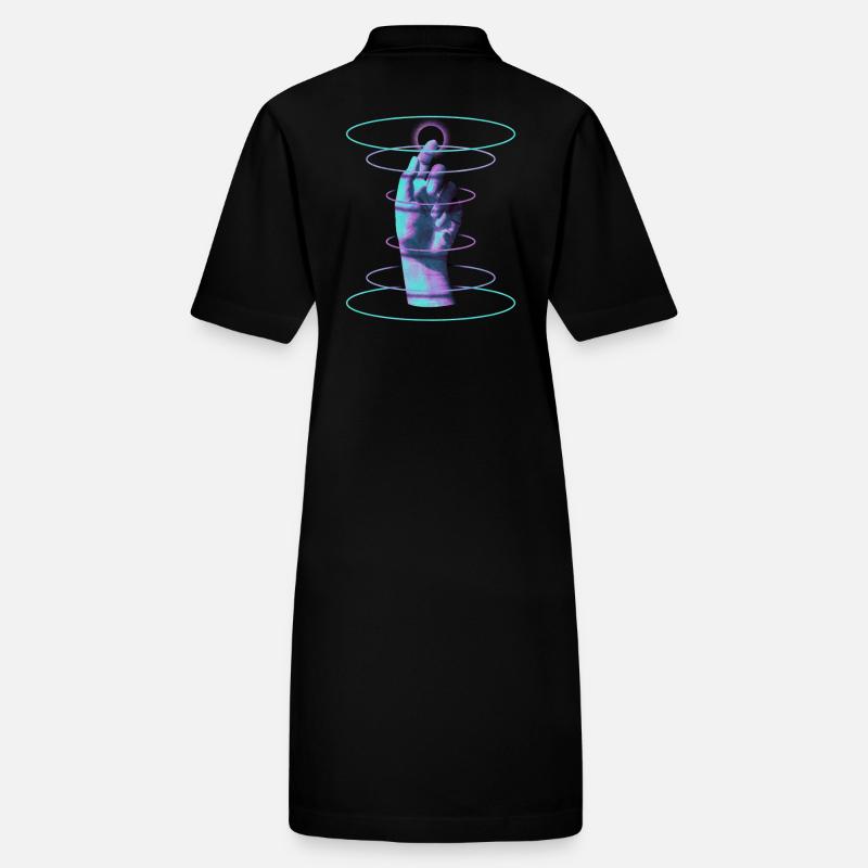 Techno Hand Hypnotic Rave DJ – Techno Musik Stanley/Stella Frauen Bio-Polokleid PAIGER