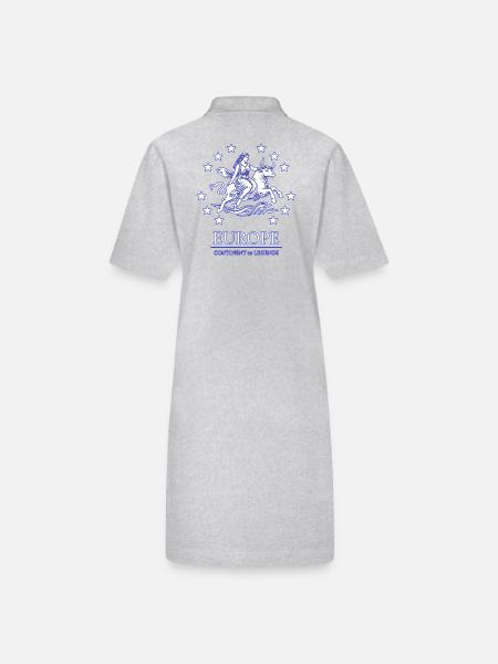 Epic Europa Bull – Legends of Europe - Stanley/Stella PAIGER Organic Women’s Polo Dress - black - Back