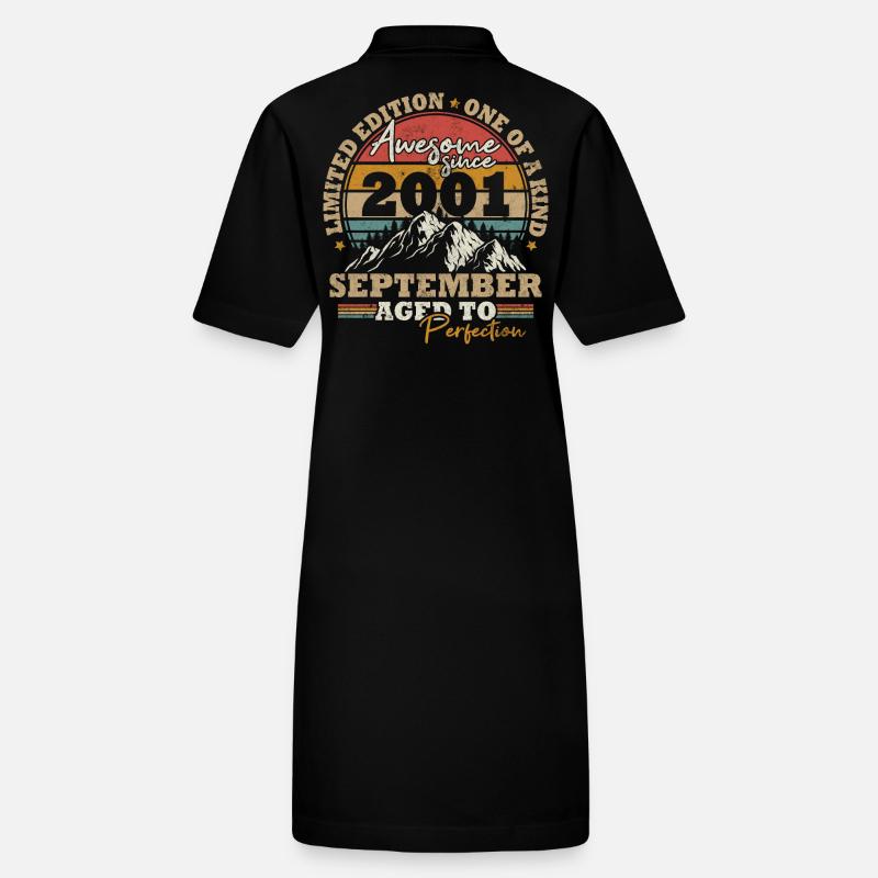 September 2001 Vintage Retro Geburtstagsgeschenk Stanley/Stella Frauen Bio-Polokleid PAIGER