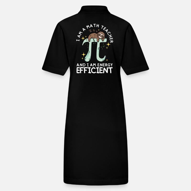 Humour - Professeur de maths et économe en énergie Robe polo bio PAIGER Stanley/Stella Femme
