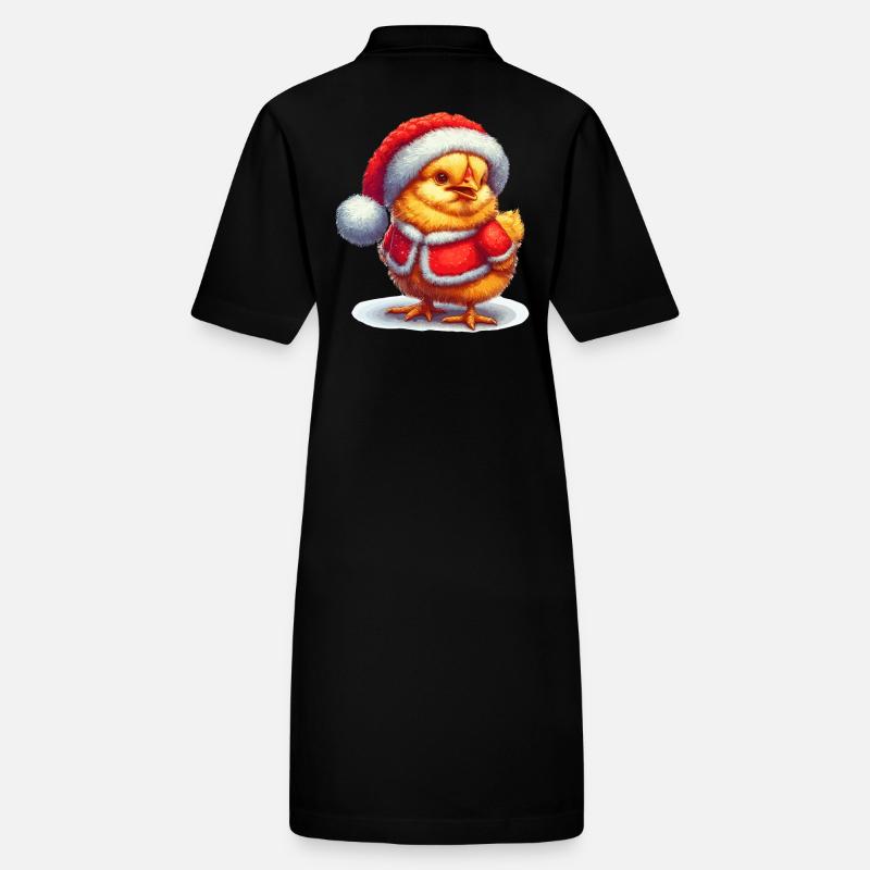Chemise de Noël Poussin en tenue de Noël Noël Robe polo bio PAIGER Stanley/Stella Femme