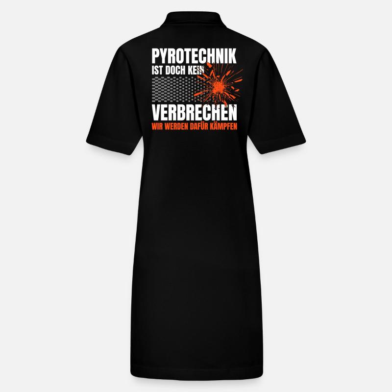 Pyrotechnics are not a crime - Meme Spruch Stanley/Stella PAIGER Organic Women’s Polo Dress