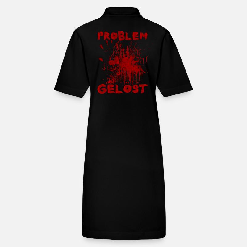 Problem gelöst - Witziger Halloween Spruch Stanley/Stella Frauen Bio-Polokleid PAIGER