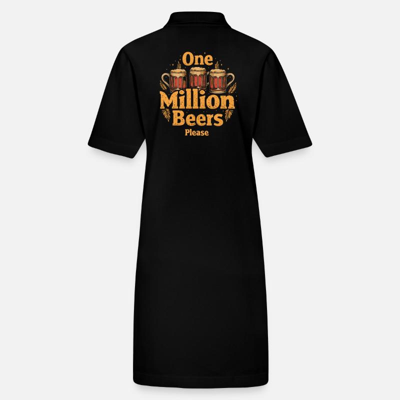 A Million Beers Please - Beer Saying for Men Stanley/Stella PAIGER Organic Women’s Polo Dress