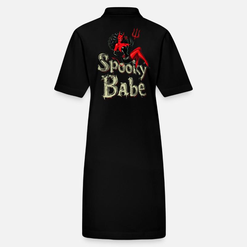 Spooky Babe Retro Devil Women's Costume Stanley/Stella PAIGER Organic Women’s Polo Dress