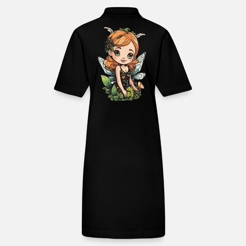 Fée de la forêt en fleurs – Doux de la nature Robe polo bio PAIGER Stanley/Stella Femme
