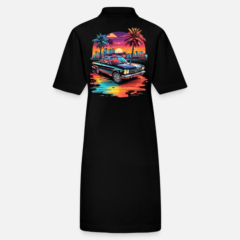 Retro Car Cruiser at Sunset Stanley/Stella PAIGER Organic Women’s Polo Dress