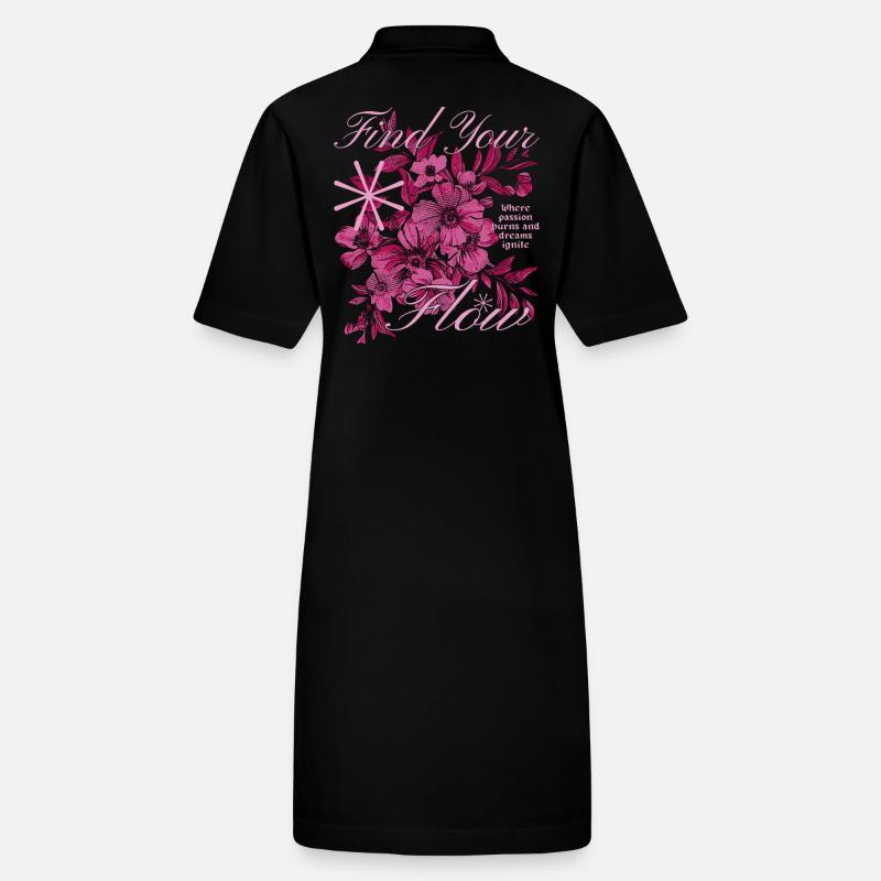 Trouvez votre design de fleur d’écoulement Robe polo bio PAIGER Stanley/Stella Femme
