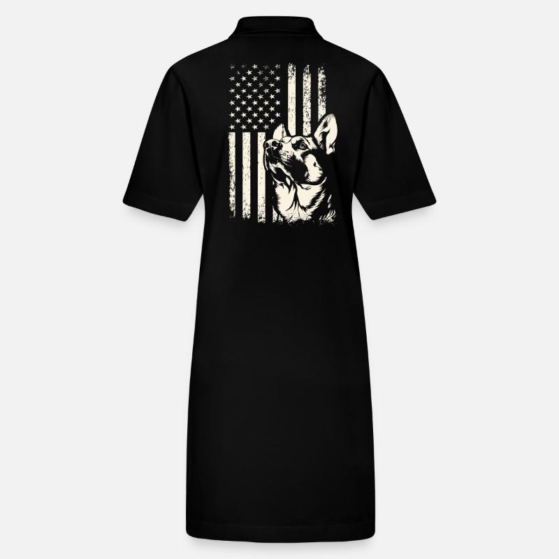 Veterans Day German Shepherd USA Pride Stanley/Stella PAIGER Organic Women’s Polo Dress