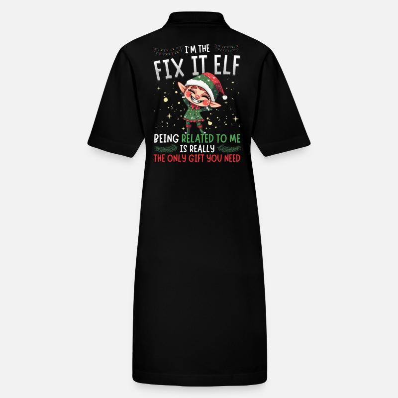 I'm the Fix It Elf - Partnerlook Weihnachten Stanley/Stella Frauen Bio-Polokleid PAIGER