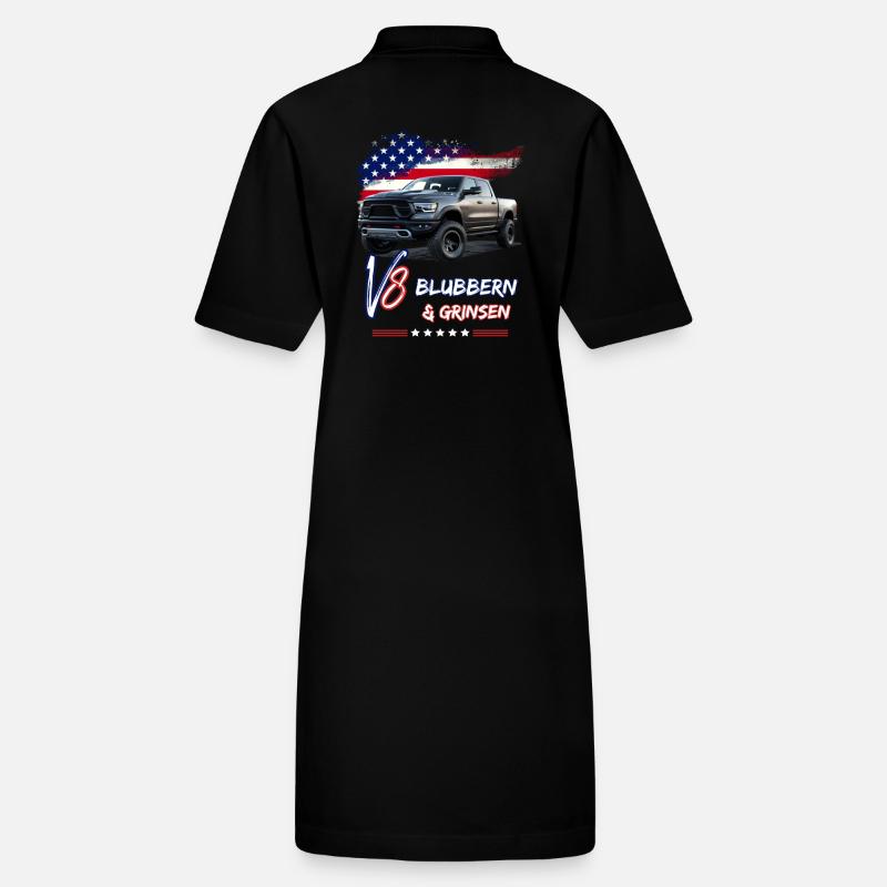 US Pick Up V8 Auto - Ramasser bouillonnant et souriant Robe polo bio PAIGER Stanley/Stella Femme