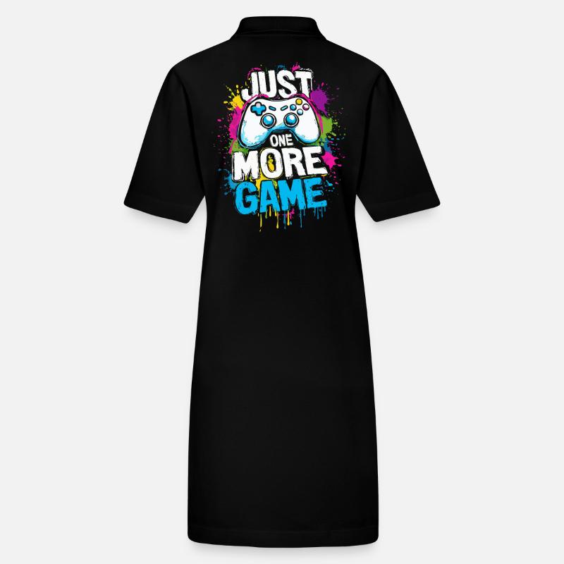 Just One More Game - Gamer Spruch mit Controller Stanley/Stella Frauen Bio-Polokleid PAIGER