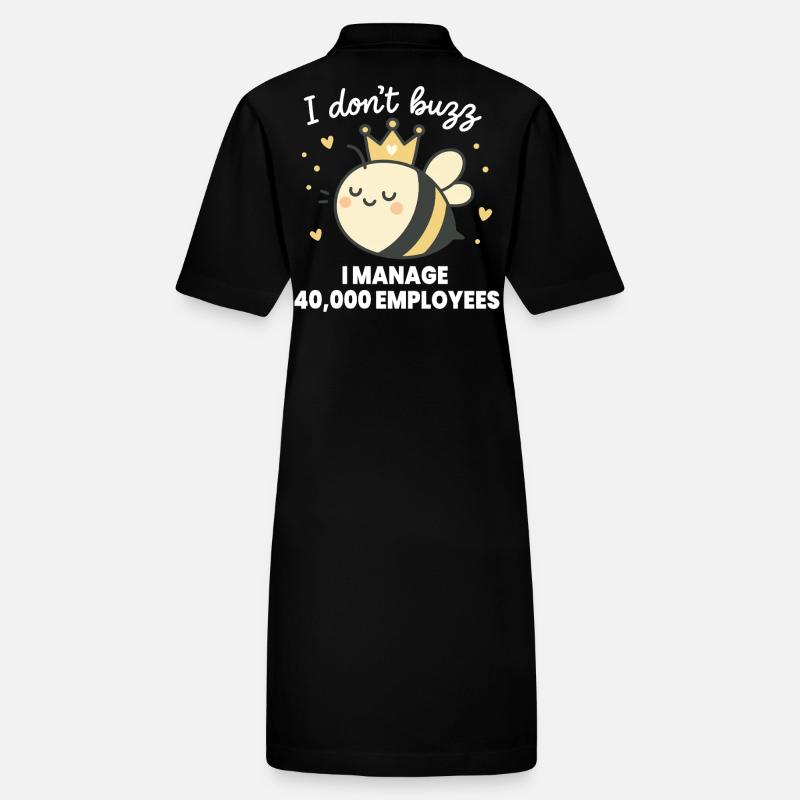 Bienen Imker I Don't Buzz i Manage Employees Stanley/Stella Frauen Bio-Polokleid PAIGER