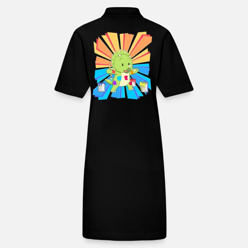 Geburtstagsgeschenk Kinder Kindergarten malen bunt Stanley/Stella Frauen Bio-Polokleid PAIGER