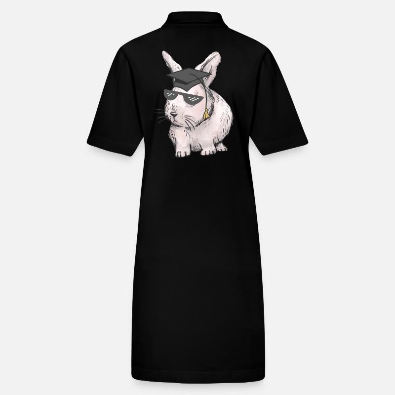 Scholar Rabbit Teacher Professions Studies Abi Graduation Stanley/Stella PAIGER Organic Women’s Polo Dress