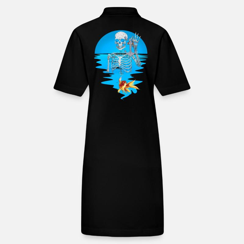 Anker Geist Horror Seemann Fisch Gespenst Wasser Stanley/Stella Frauen Bio-Polokleid PAIGER
