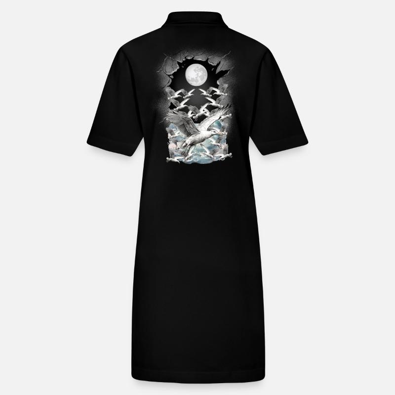 maritim Möwe Möwen Stanley/Stella Frauen Bio-Polokleid PAIGER