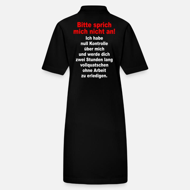 Bitte Sprich Mich Nicht An Ironie Sarkasmus Büro Stanley/Stella Frauen Bio-Polokleid PAIGER